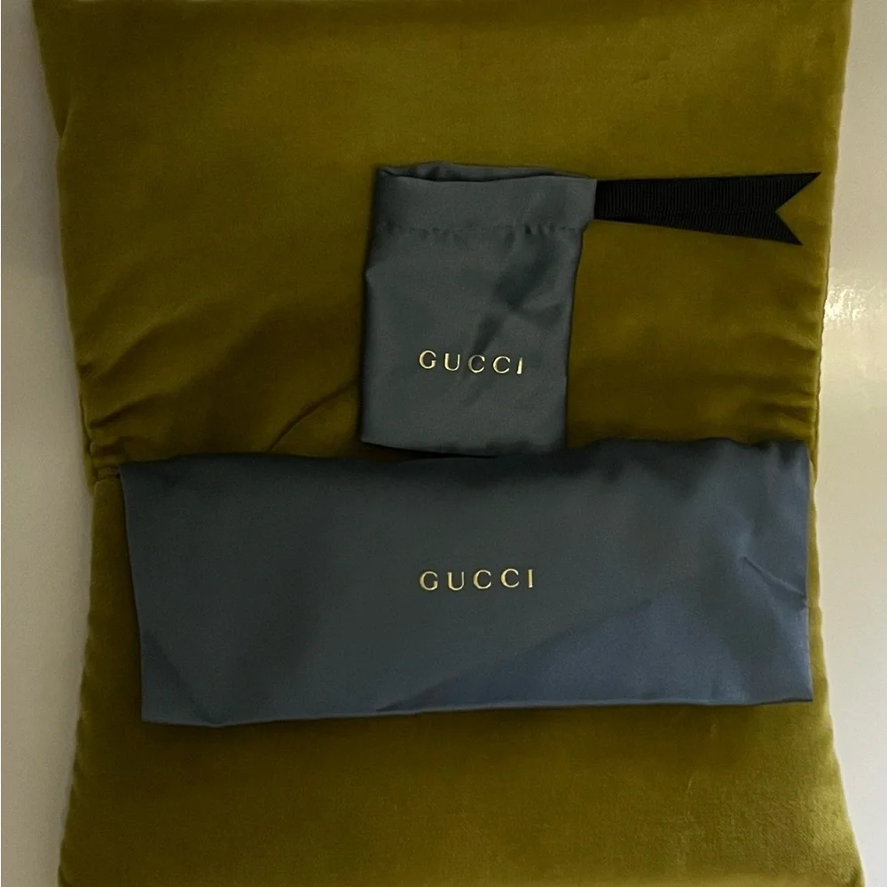 Gucci Women's Sunglasses in Brown and Tan - Picture 7 of 7